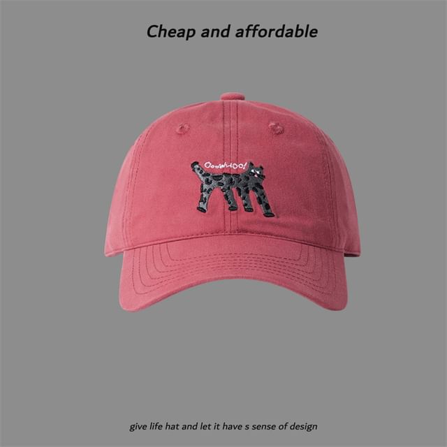 Cat Cap Baseball Embroidered