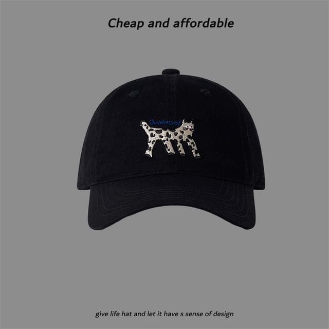 Cat Cap Baseball Embroidered