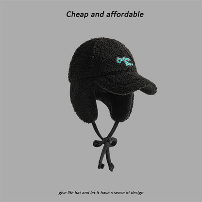 Earflap Baseball Embroidered Cap Lettering