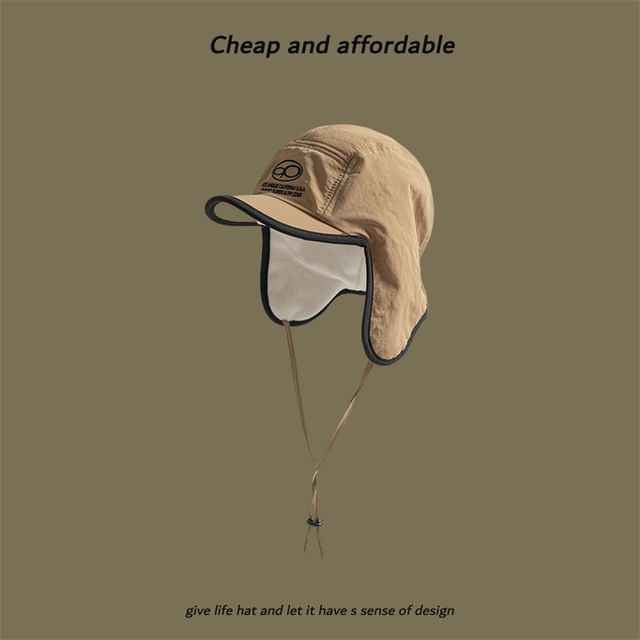 Hat Print Lettering Trapper