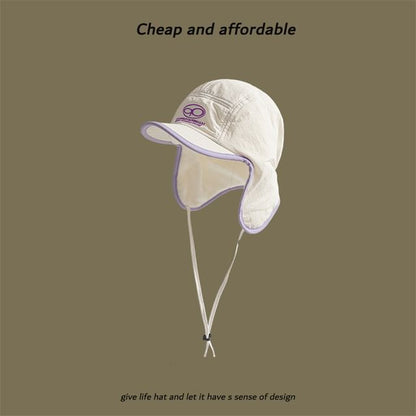 Hat Print Lettering Trapper