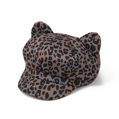 Patterned Cat Ear Cap Newsboy