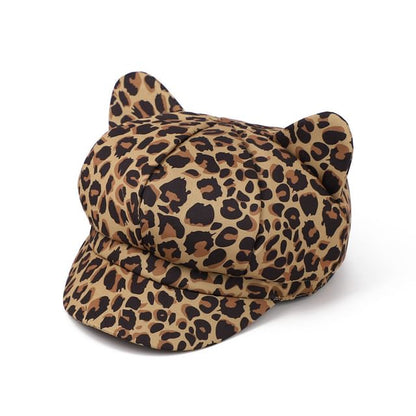 Patterned Cat Ear Cap Newsboy