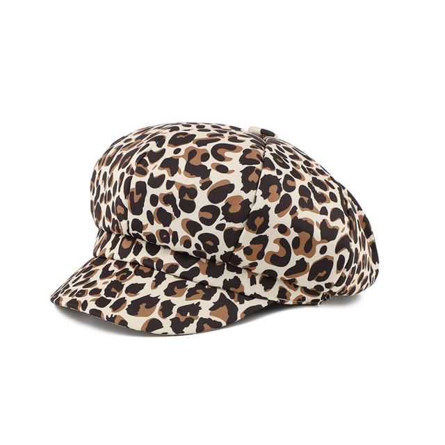 Cap Print Animal Newsboy