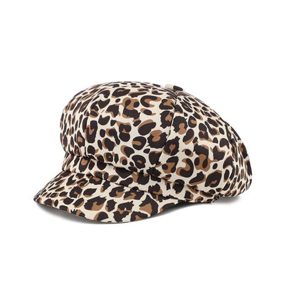 Cap Print Animal Newsboy