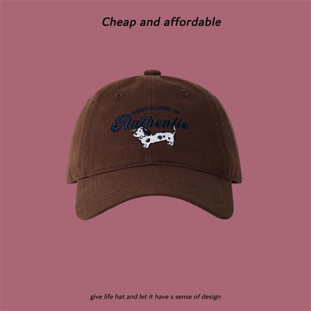 Cap Baseball Dog Embroidered