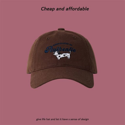 Cap Baseball Dog Embroidered