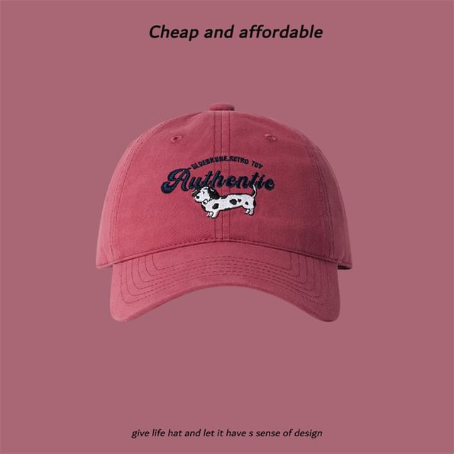 Cap Baseball Dog Embroidered