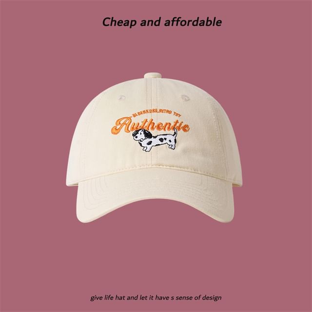 Cap Baseball Dog Embroidered