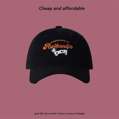 Cap Baseball Dog Embroidered