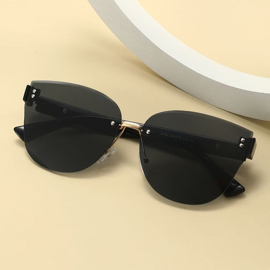 Rimless Oval Sunglasses
