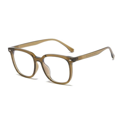 Square Glasses with Clip On Sunglasses