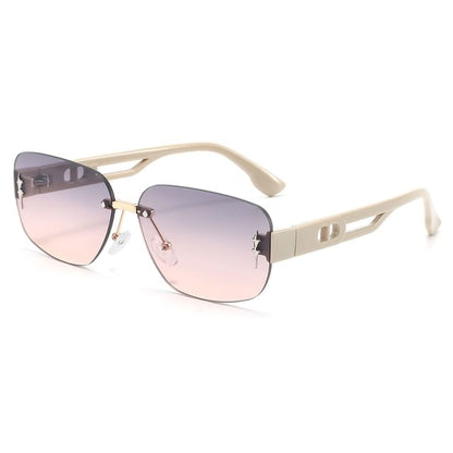 Rimless Rectangle Sunglasses