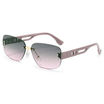 Rimless Rectangle Sunglasses