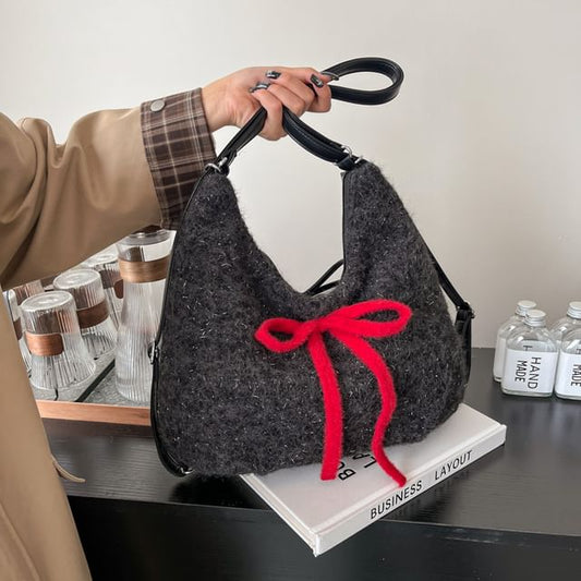 Ribbon Accent Shoulder Bag