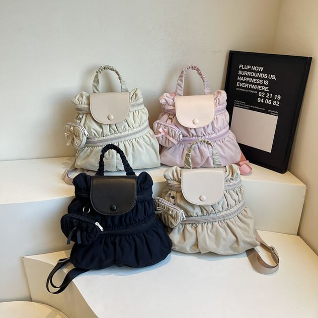 Textile Plain Backpack