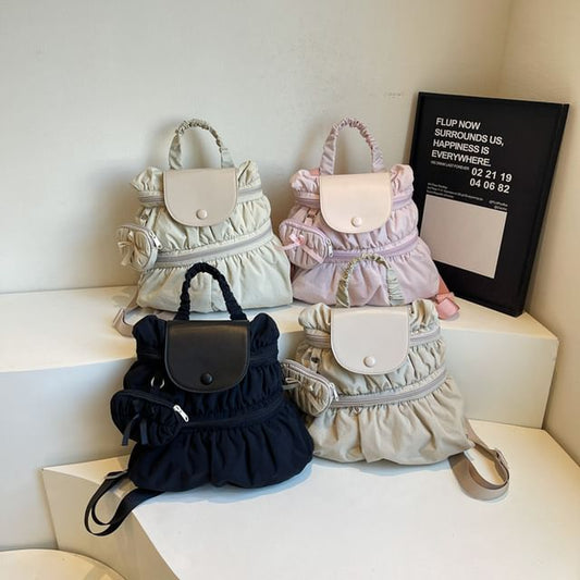 Textile Plain Backpack