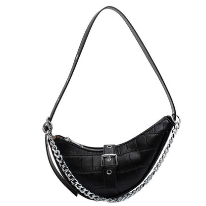 Animal Print Buckled Hobo Bag