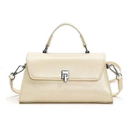 Faux Leather Flap Crossbody Bag