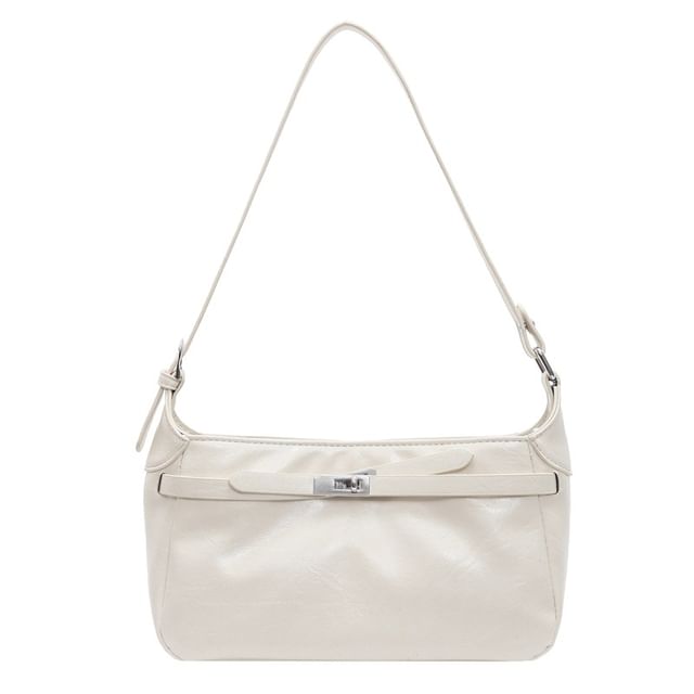 Faux Leather Shiny Shoulder Bag