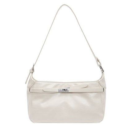 Faux Leather Shiny Shoulder Bag