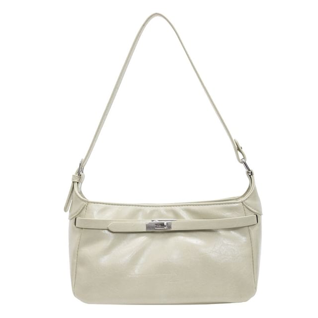 Faux Leather Shiny Shoulder Bag