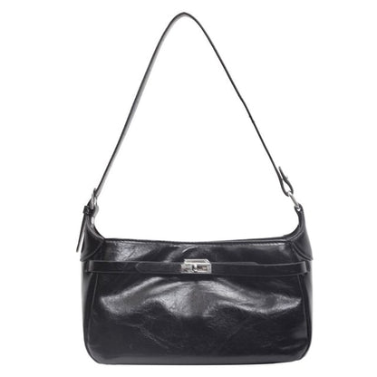 Faux Leather Shiny Shoulder Bag