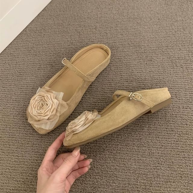 Floral Mary Jane Shoes