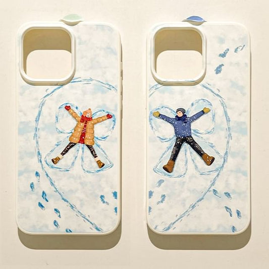 Couple Matching Snow Phone Case