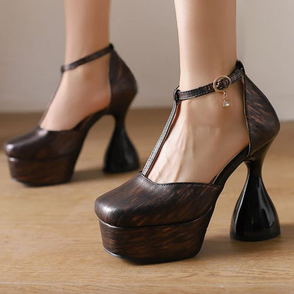 Chunky Heel Platform D'Orsay Sandals