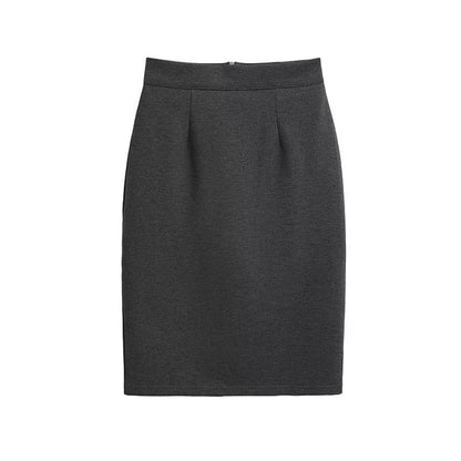 Essential Solid Pencil Skirt with High Rise Silhouette