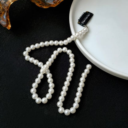 Faux Pearl Beaded Hairband