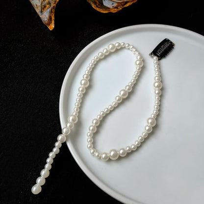 Faux Pearl Beaded Hairband