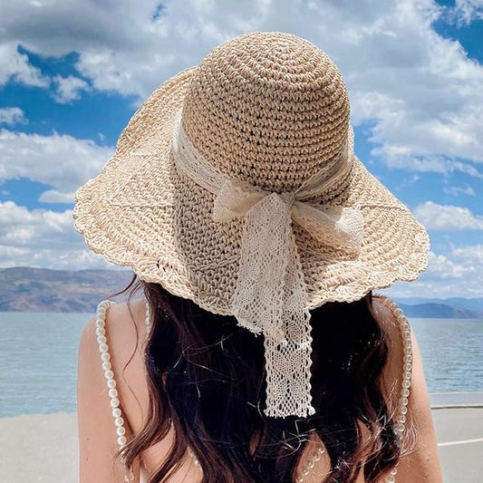 Bow Straw Sun Hat