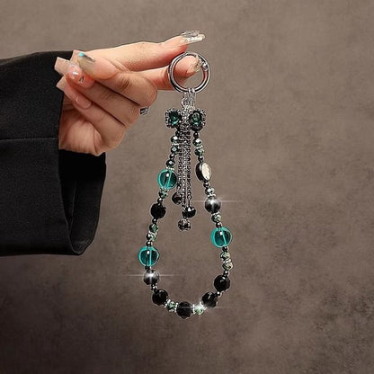 Strap Phone Faux Crystal Bow