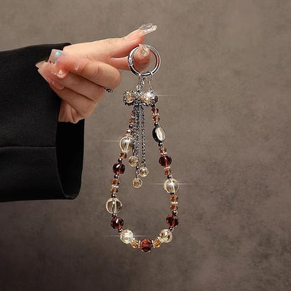 Strap Phone Faux Crystal Bow