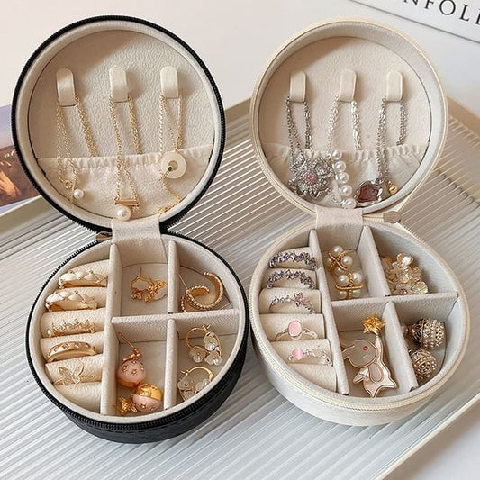 Plain Round Jewelry Storage Box