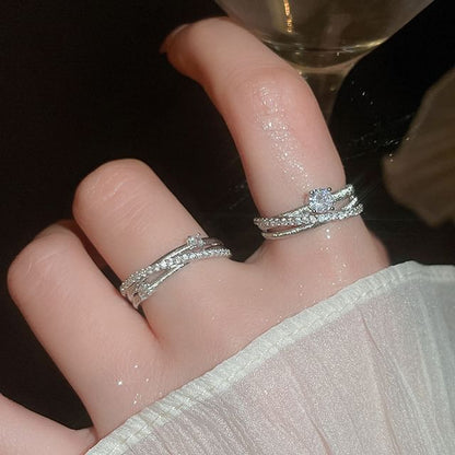 Cubic Zirconia Rhinestone Ring