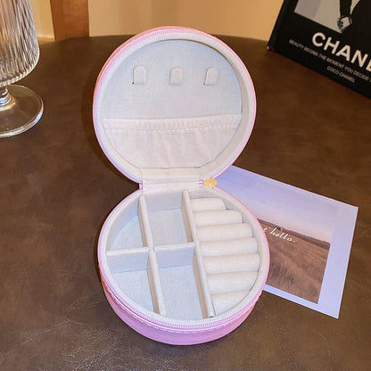 Plain Round Jewelry Storage Box