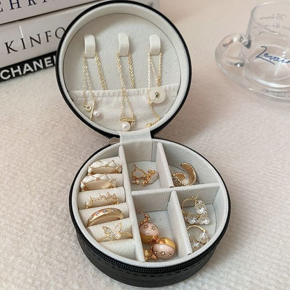 Plain Round Jewelry Storage Box