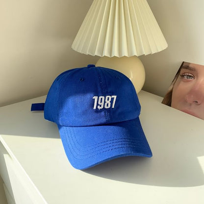 Number Embroidered Baseball Cap