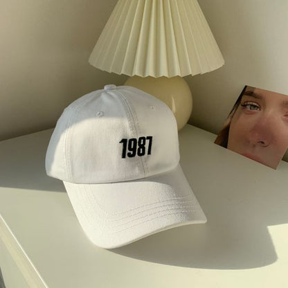 Number Embroidered Baseball Cap