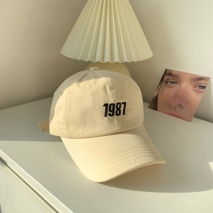Number Embroidered Baseball Cap