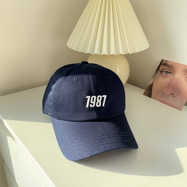 Number Embroidered Baseball Cap