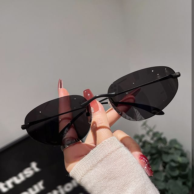 Retro Frameless Sunglasses