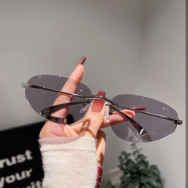 Retro Frameless Sunglasses