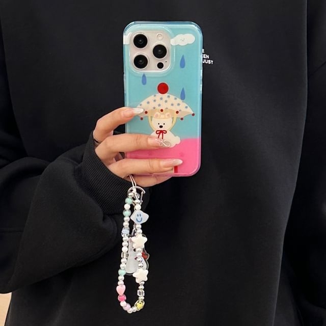 Dog Phone Case with Strap