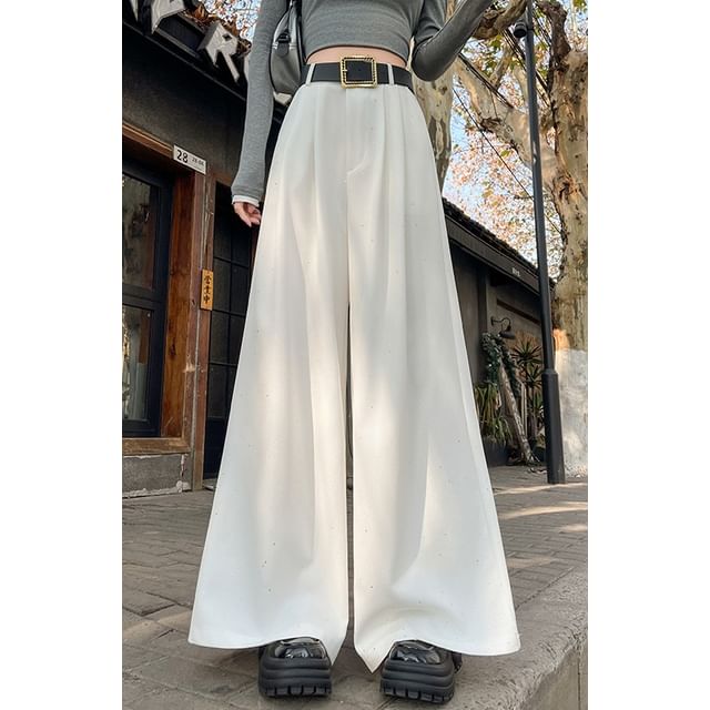 High Waist Sequin Wide Leg Pants (Various Designs)