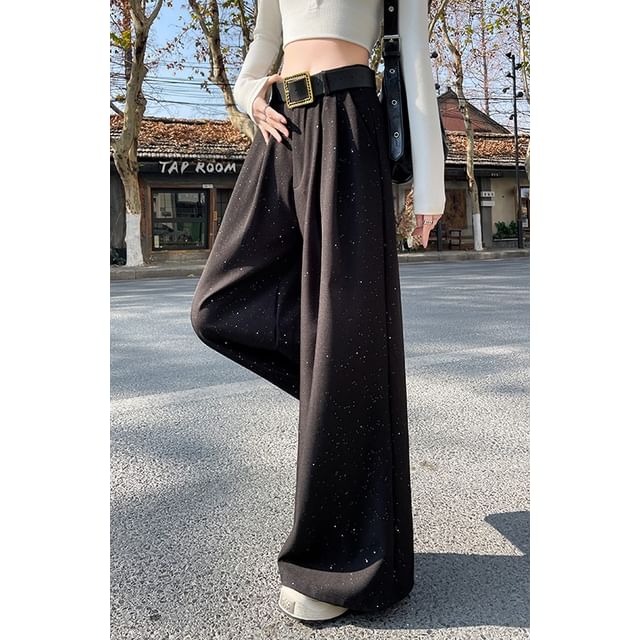 High Waist Sequin Wide Leg Pants (Various Designs)