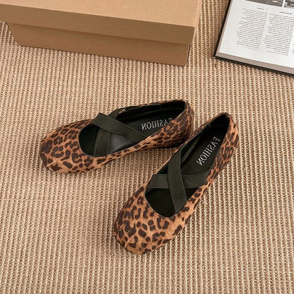 Hidden Wedge Cross Strap Mary Jane Shoes